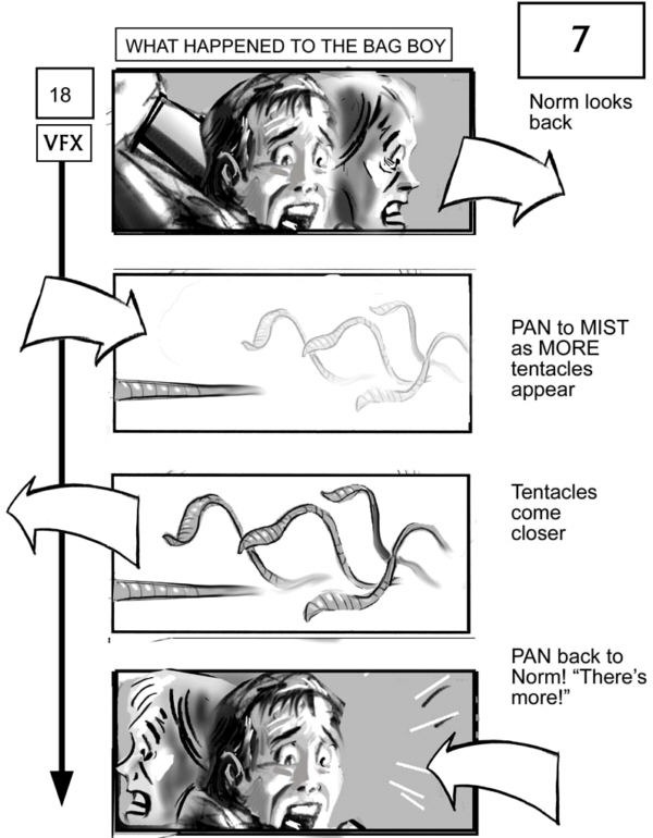 CLICK IMAGE FOR NEXT STORYBOARD FROM THE MIST