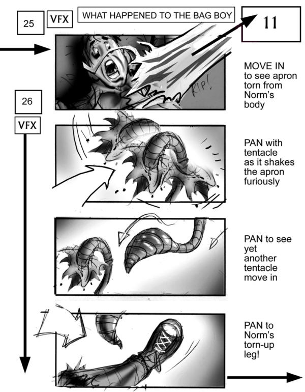 CLICK IMAGE FOR NEXT STORYBOARD FROM THE MIST