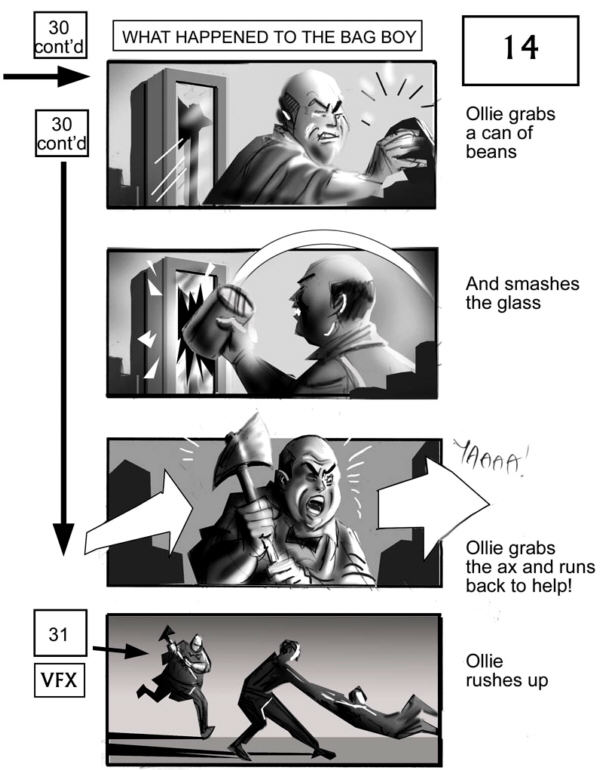 CLICK IMAGE FOR NEXT STORYBOARD FROM THE MIST