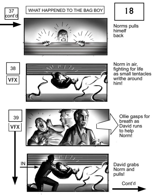 CLICK IMAGE FOR NEXT STORYBOARD FROM THE MIST